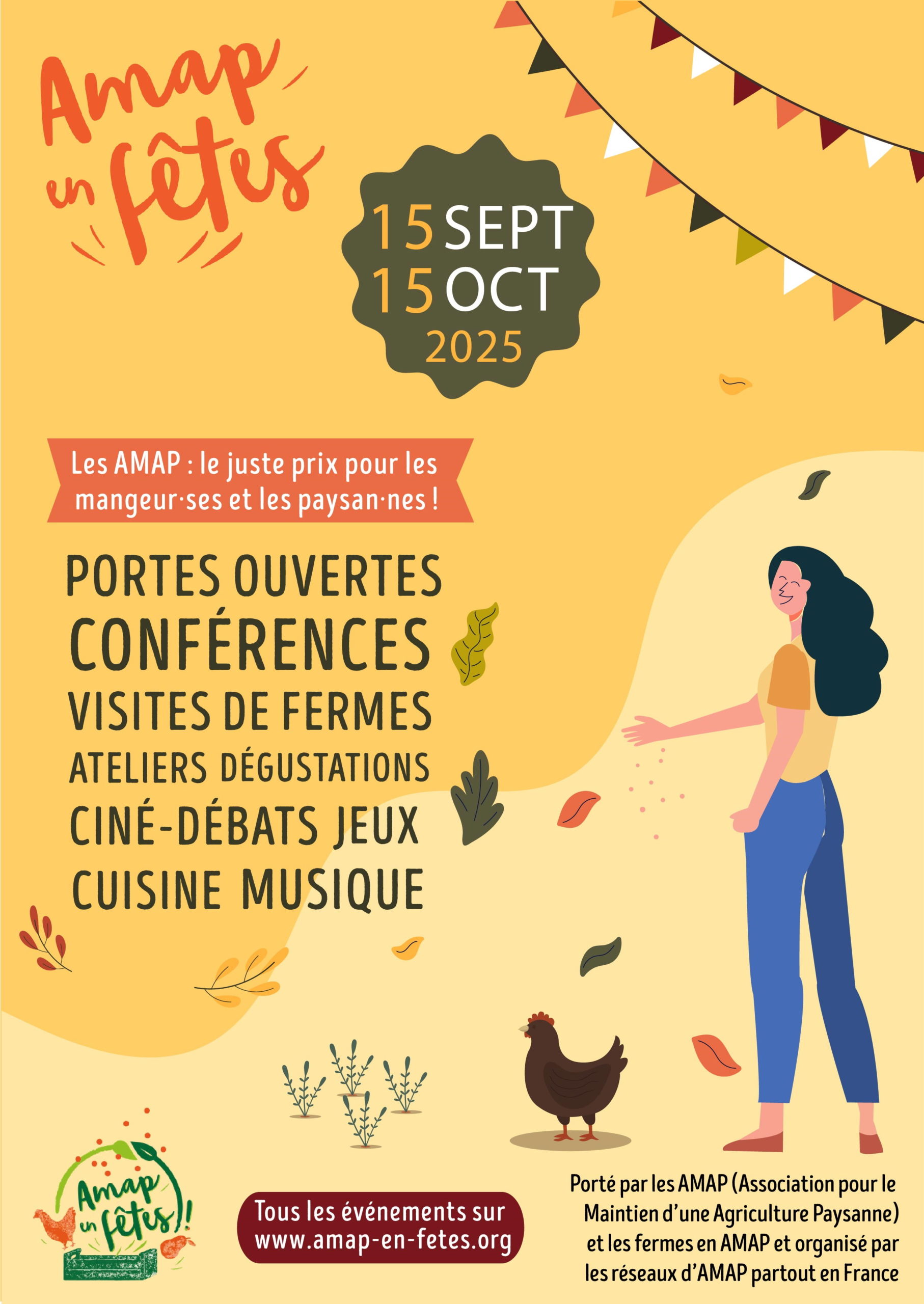 affiche AMAP en Fêtes 2025