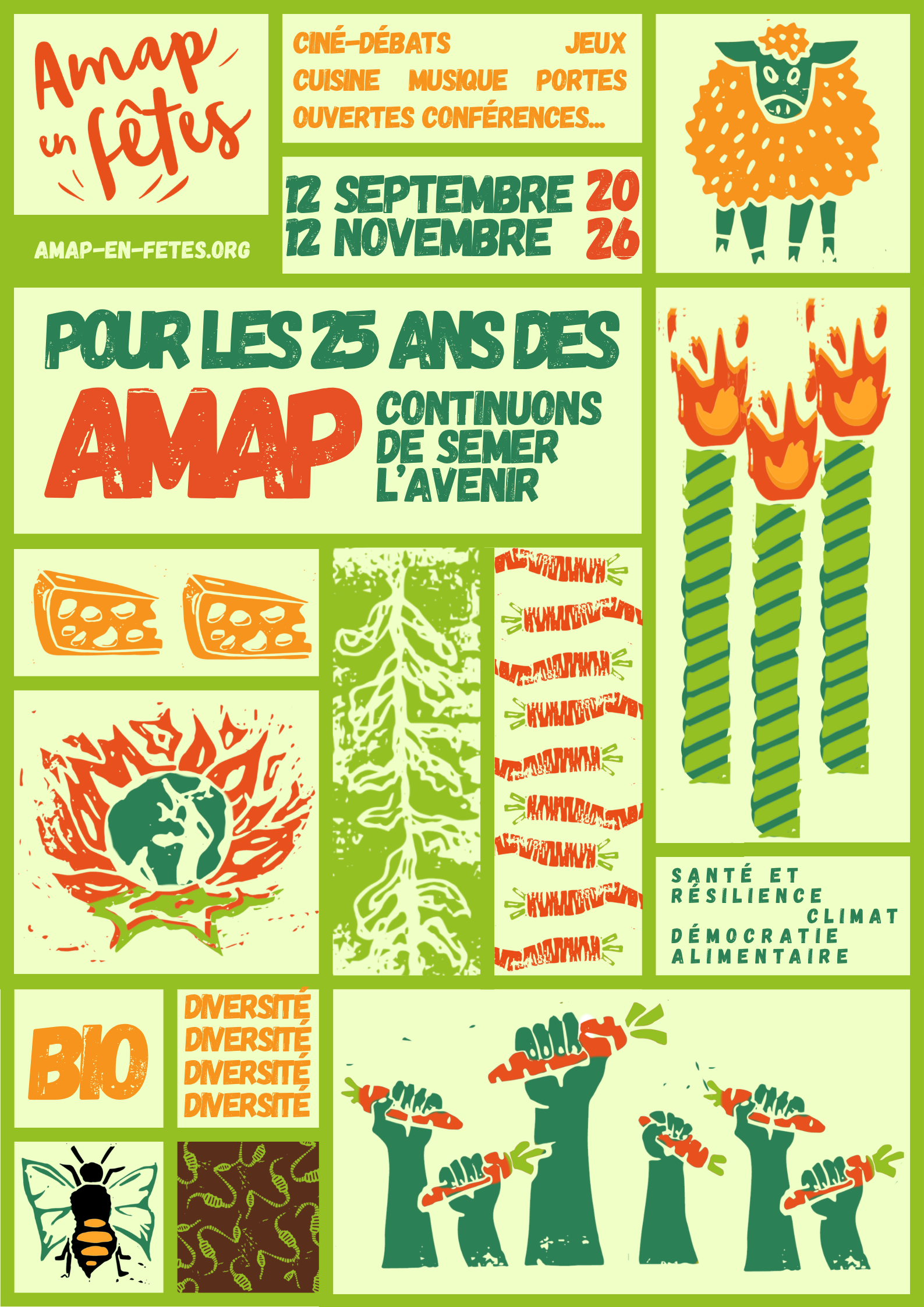 affiche AMAP en Fêtes 2026